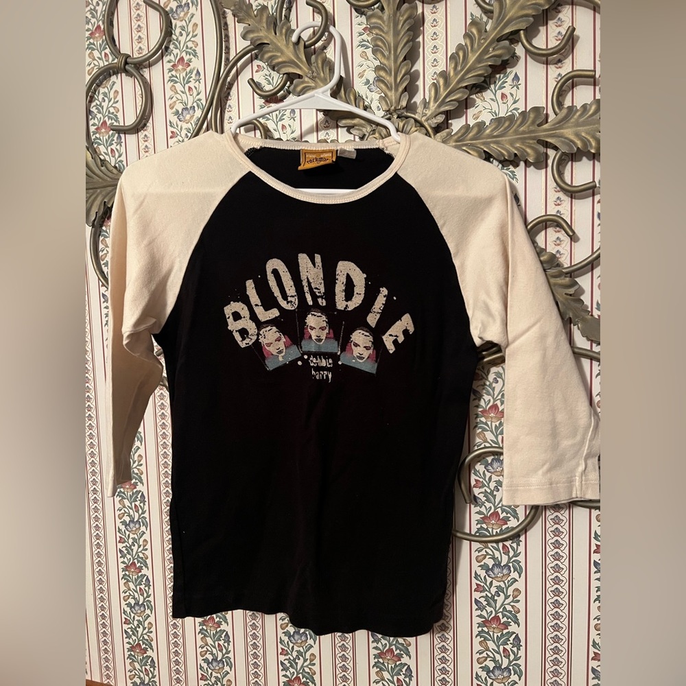 2005 Rockware Blondie Debbie Harry Reglan Crew  Style 3/4 Sleeve Tee | XL